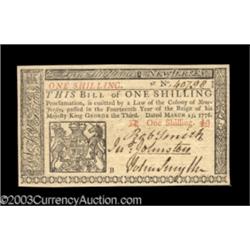 New Jersey March 25, 1776 1s Superb Gem New.