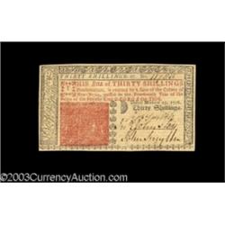 New Jersey March 25, 1776 30s Very Choice New.