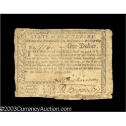 New Jersey June 9, 1780 $1 Fine.