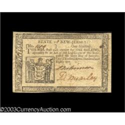 New Jersey January 9, 1781 1s Extremely Fine.