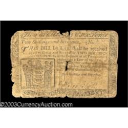New Jersey December 20, 1783 2s6d Very Good.