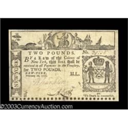 New York February 16, 1771 L2 Extremely Fine, Repaired.