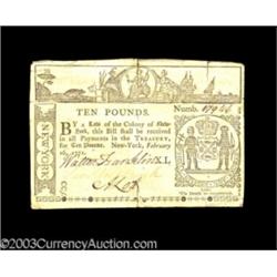 New York February 16, 1771 L10 Very Fine.