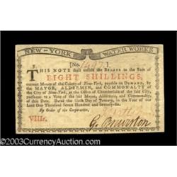 New York January 6, 1776 8s Very Choice New.