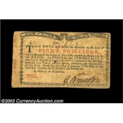 New York January 6, 1776 8s Very Fine.