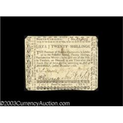 North Carolina December 1768 20s Extremely Fine.