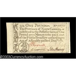 North Carolina December, 1771 L1 Superb Gem New.
