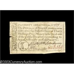 North Carolina December 1771 30s About New.