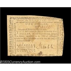 North Carolina August 8, 1778 $1 About New.