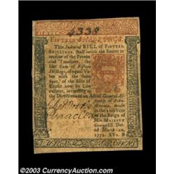 Pennsylvania March 20, 1771 15s Extremely Fine.