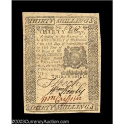 Pennsylvania December 8, 1775 30s About New.