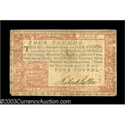 Two Pennsylvania April 10, 1777 notes.