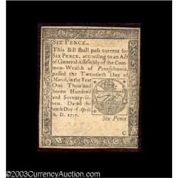 Pennsylvania April 10, 1777 Set.