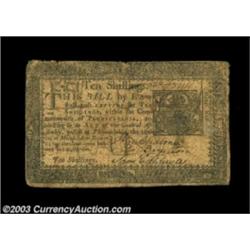 Pennsylvania March 16, 1785 10s Fine.