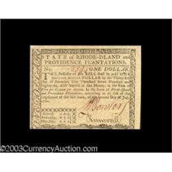 Rhode Island July 2 1780 $1 Gem New.