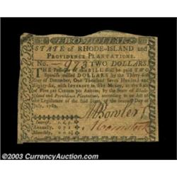 Two Rhode Island July 2, 1780 Guaranteed Notes.