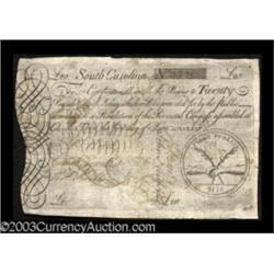 South Carolina June 1, 1775 L20 Extremely Fine.