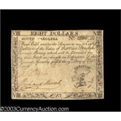 South Carolina October 19, 1776 $8 About New.