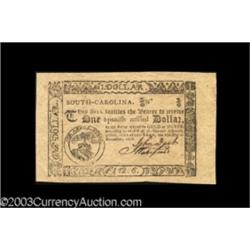 South Carolina December 23 1776 $1 Choice About New.