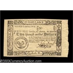 South Carolina December 23, 1776 $2 Gem New.