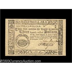 South Carolina December 23, 1776 $3 Superb Gem New.