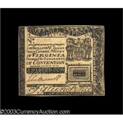 Virginia July 17, 1775 1s3d Choice New.