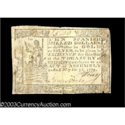 Virginia May 3, 1779 $10 Very Fine.