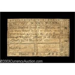 Virginia May 3, 1779 $100 Fine.