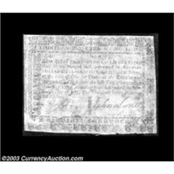Virginia July 14, 1780 $13 1/3 Extremely Fine, Damaged.