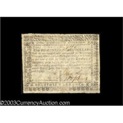 Virginia July 14, 1780 $100 Extremely Fine.