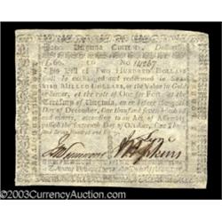 Virginia October 16, 1780 $200 Extremely Fine.