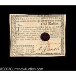 Three Cancelled Massachusetts Notes.