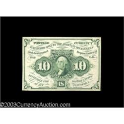 Fr. 1243 10c First Issue Very Choice New.