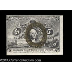 Fr. 1235 5c Second Issue Choice New.