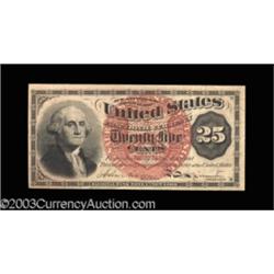 Fr. 1301 25¢ Fourth Issue Extremely Fine.