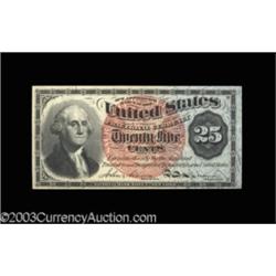 Two Washington 25¢ Fourth Issue Notes.