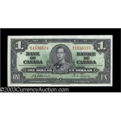 Two Consecutive BC-21a $1 1937.