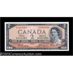 Two BC-30b Devil's Face $2 1954 Choice Crisp Uncirculated.