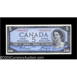 BC-39aA $5 1954 Asterisk Replacement Note Choice Crisp Uncirculated.