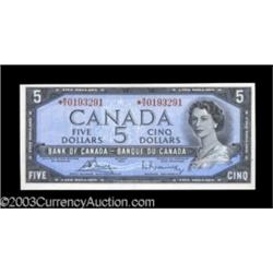 Two BC-39cA $5 1954 Asterisk Replacement Notes Crisp Uncirculated.