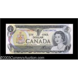 BC-46bT $1 1973 Test Note Choice About Uncirculated.