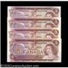 Image 1 : Four BC-47aA $2 1974 Asterisk Replacement Notes.