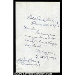 Handwritten Spinner Letter.