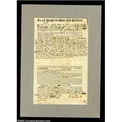 1786 Massachusetts Real Estate Deed.