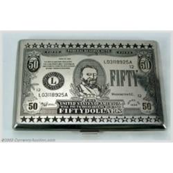 $50 Bill Cigarette Case.