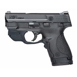 Smith & Wesson 10141 M& P 9 Shield with Crimson Trace Green Laserguard Double 9mm Luger 3.1" 7+1/8+1