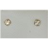 Image 1 : #12-14KT WHITE GOLD WHITE SAPPHIRE EARRINGS