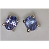 Image 1 : #13-STERLING SILVER TANZANITE EARRINGS
