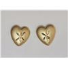 Image 1 : #22-10KT YELLOW GOLD HEART SHAPED EARRINGS