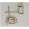 Image 2 : #24-10KT YELLOW GOLD CUBIC ZIRCONIA  EARRINGS